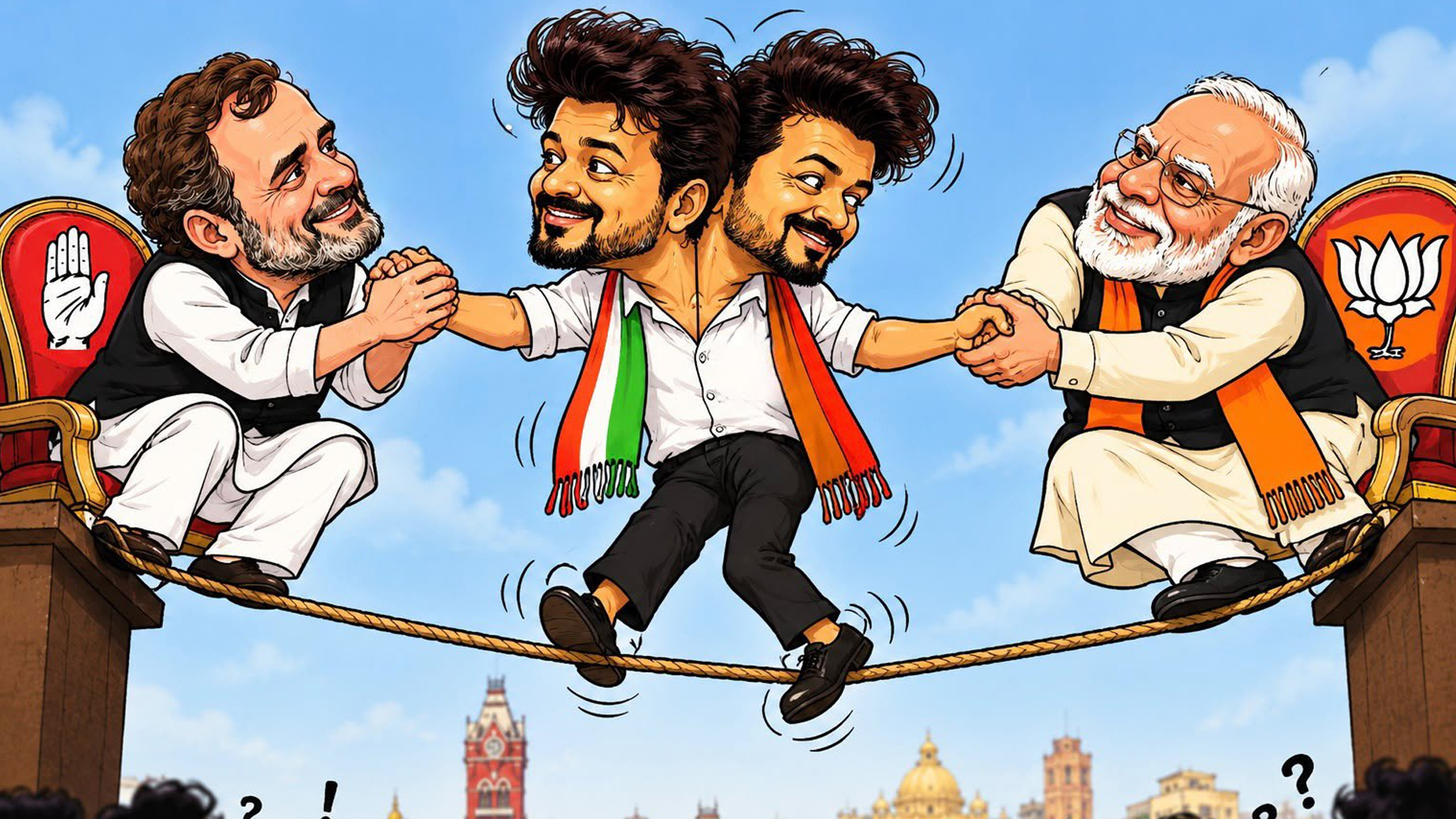 DMK Attacks TVK-Congress Alliance: "Will Rahul Gandhi Meet Vijay?"
