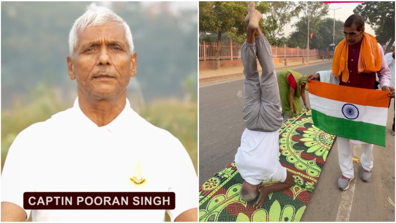 65 साल की उम्र में सिर के बल गिरिराज जी की परिक्रमा लगा रहे रिटायर्ड कैप्टन पूरन सिंह, जानें कितने दिन में होगी पूरी