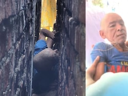 70-Year-Old Man Trapped Between Walls Of 2 Houses. Then, A Heroic Rescue