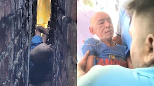 70-Year-Old Man Trapped Between Walls Of 2 Houses. Then, A Heroic Rescue