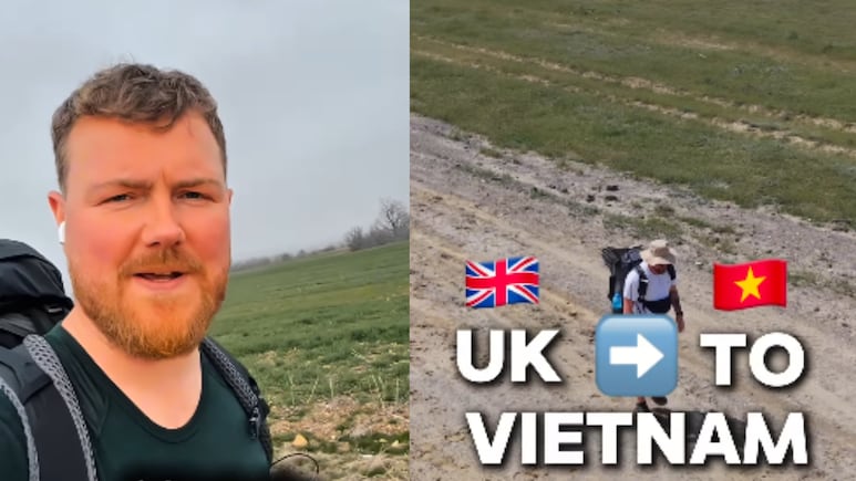 Video: This British Vlogger Is Travelling 17,000 Km From England To Vietnam On Foot