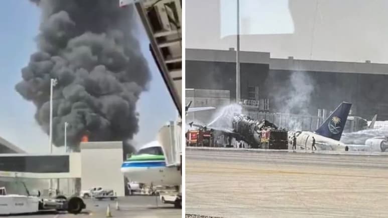 Houthis Escalate Attacks, Plane Hit At Riyadh Airport; Videos Surface Online