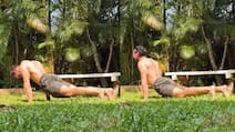Dino Morea, 50, Stretches Outdoors: Why Exercising In The Sun Can Help