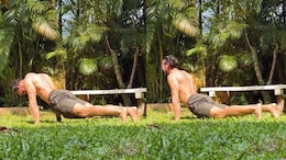 Dino Morea, 50, Stretches Outdoors: Why Exercising In The Sun Can Help