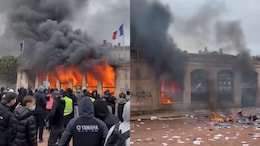 Video: Protesters Burn Building, Break Into Town Hall As Unrest Sweeps France
