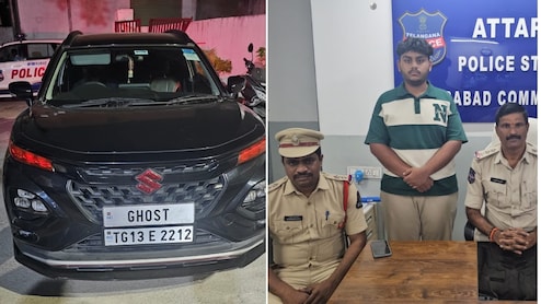Hyderabad Man Drives 'GHOST' Car Towards On-Duty Cop, Avoids Inspection