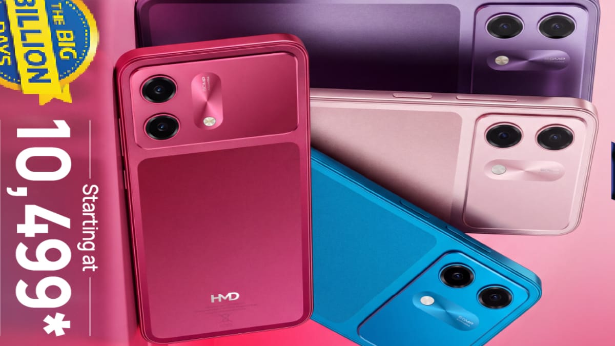 HMD का नया सस्ता फोन Vibe 2 5G रेड वाइन कलर में आया, FBBD सेल में खरीदें ₹10,499 में!