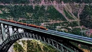 Video: Vande Bharat Crosses Chenab Bridge At 100 kmph