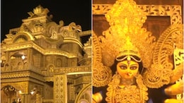 100 किलो सोने से सजा मां का दरबार,  नवरात्रि में बंगाल में बने पंडाल का VIDEO देख आंखों में भी आ जाएगी चमक
