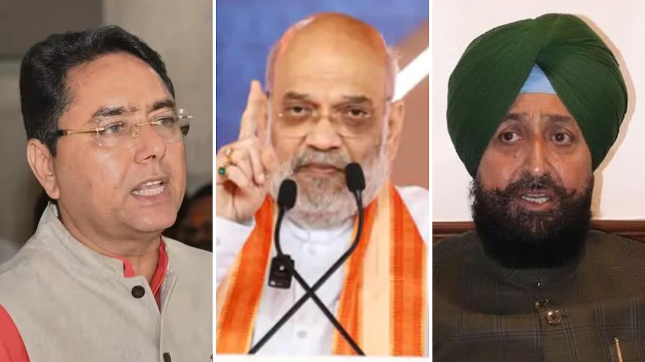 AAP Takes "Chitta" Swipe at BJP As Amit Shah Holds Rally In Punjab, Congress Slams Them Both