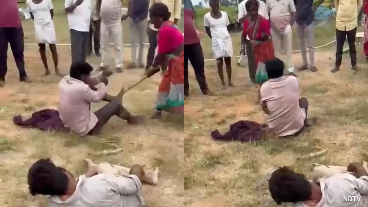 2 Men Try To Snatch Telangana Woman's Chain, She Thrashes Them With Sticks