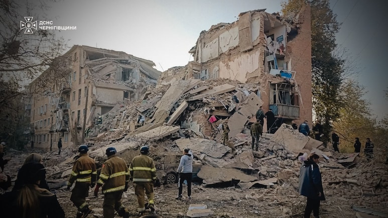 At Least 24 Dead As Russian Barrage Pounds Ukraine; Zelenskyy Denounces 'Vile' Strikes
