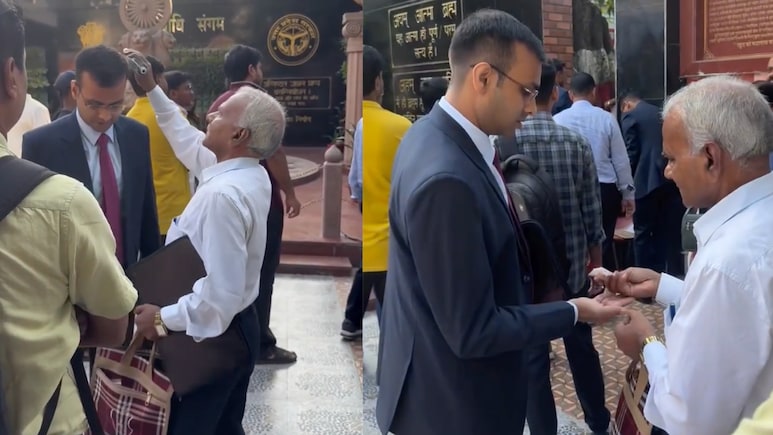 Man Fixes Son's Coat, Combs His Hair Before Interview. Video Wins Hearts