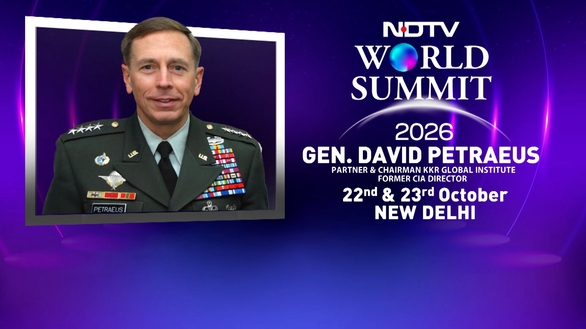 Ex-CIA Director To Decode 'War In Times Of AI' At NDTV World Summit