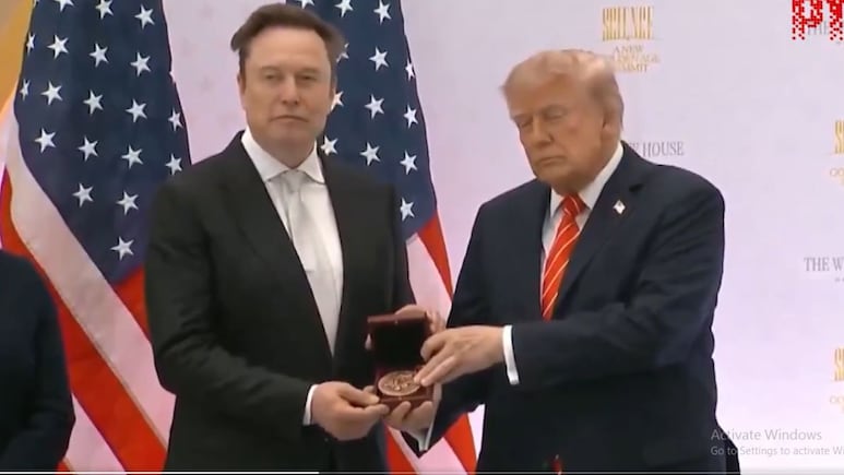 'Elon Is Our Modern-Day Thomas Edison': Trump Awards National Medal Of Science To Musk