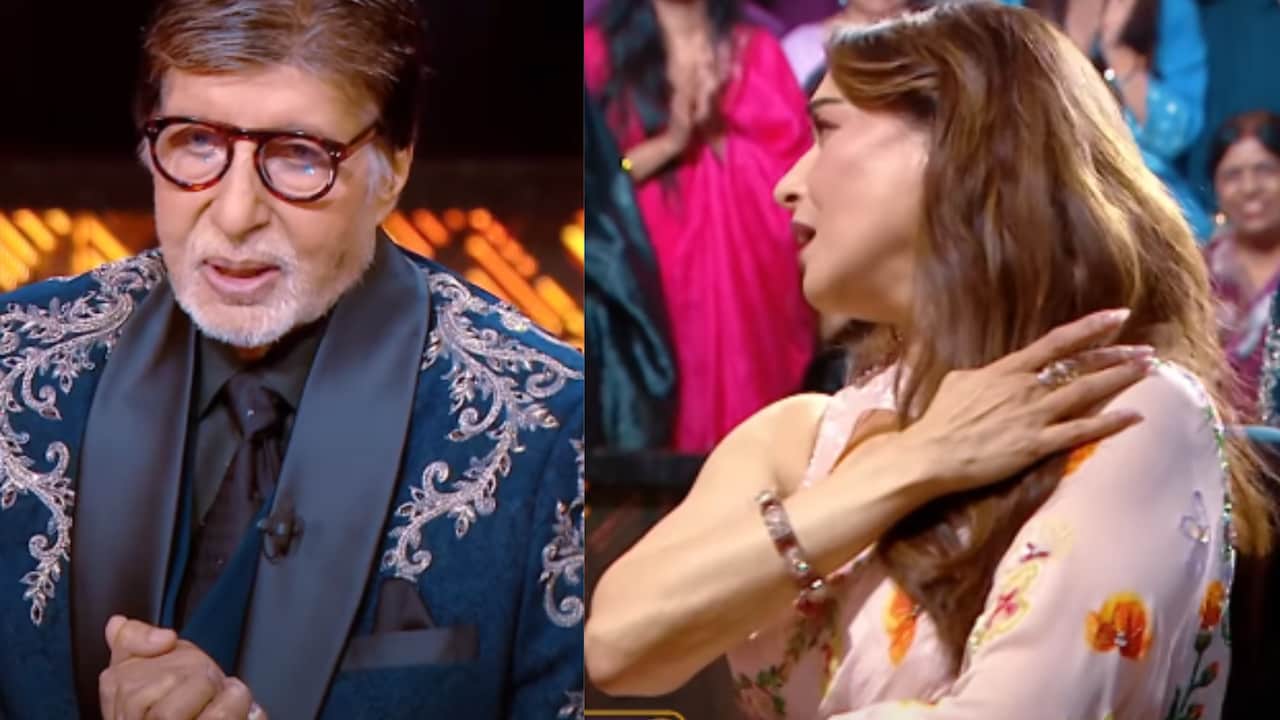 Madhuri Dixit Channels Her Inner Diva On Kaun Banega Crorepati, Amitabh Bachchan In Awe