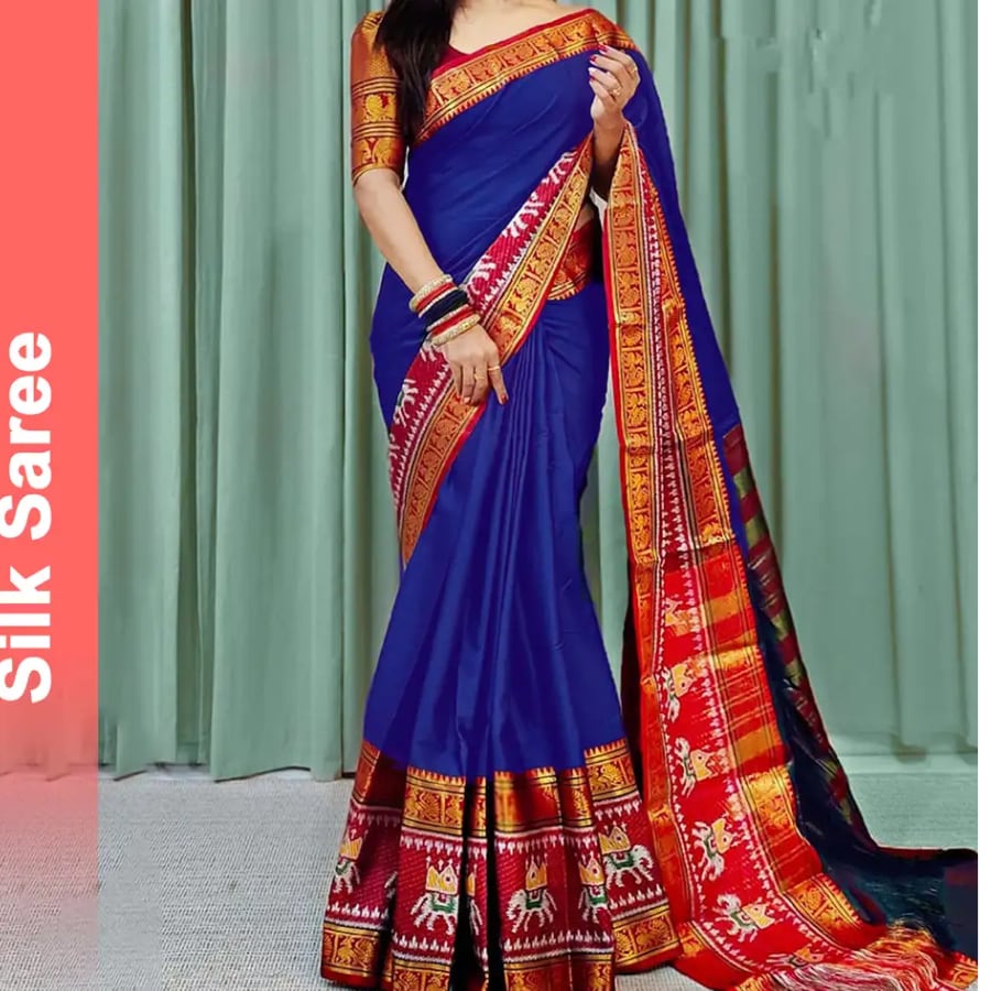Click here to buy: Karnav Fashion Temple Border, Woven Narayanpet Cotton Silk Saree Click here to buy: Karnav Fashion Temple Border, Woven Narayanpet Cotton Silk Saree