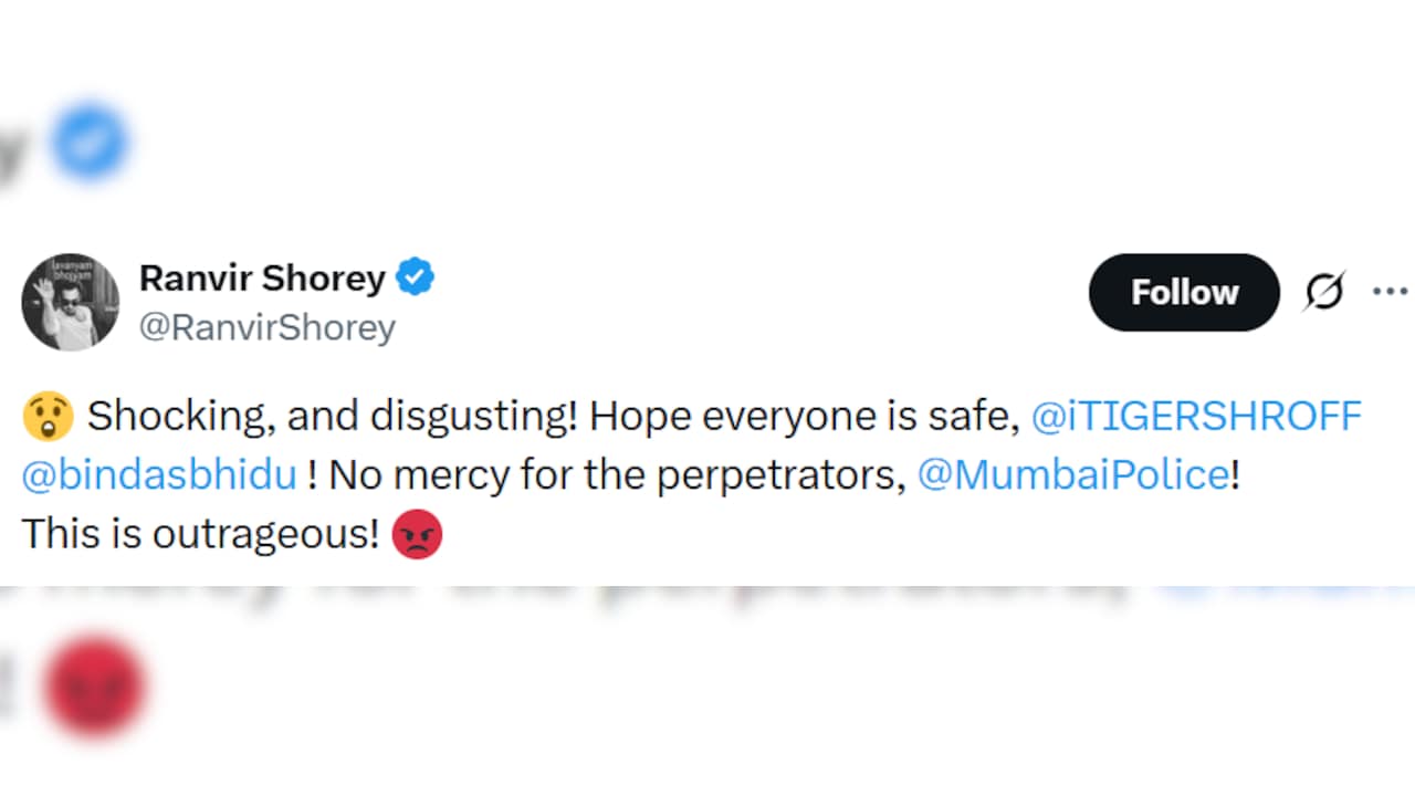 Tiger Shroff Escapes Unhurt After Gunfire In Mumbai, Ranvir Shorey And Celebs React Tiger Shroff Escapes Unhurt After Gunfire In Mumbai, Ranvir Shorey And Celebs React