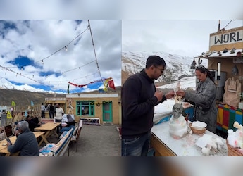 This Himachal Cafe Is Known As The World's Highest Ice Cream Shop At 14,400 Feet