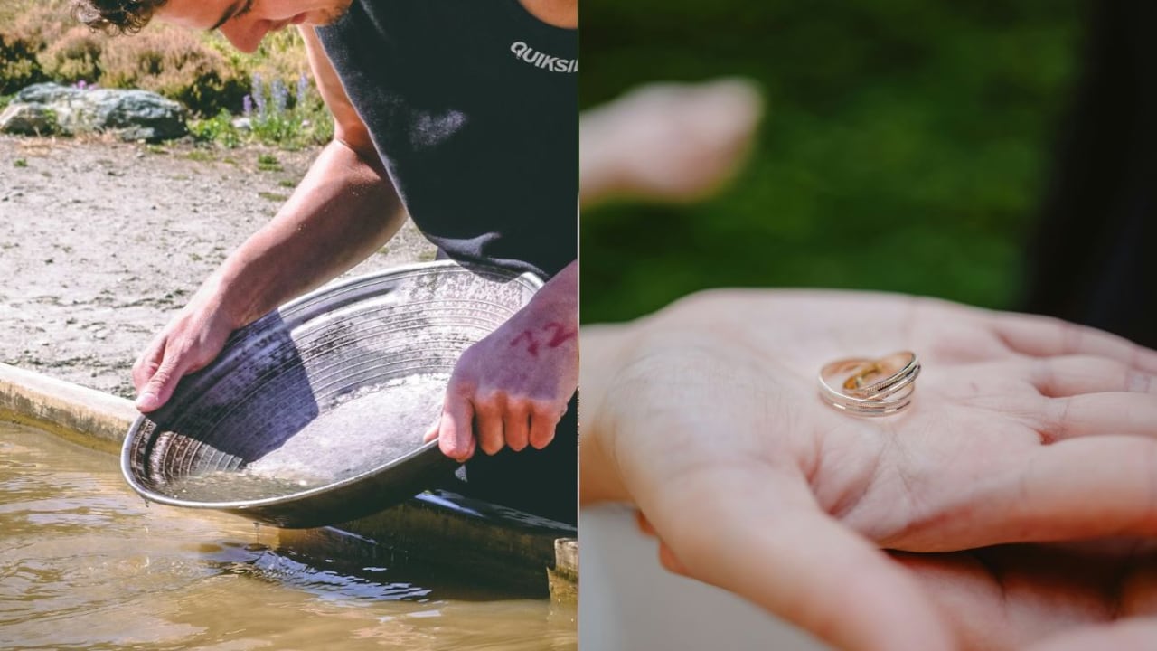 He Didn't Buy An Engagement Ring. He Mined The Gold Himself
