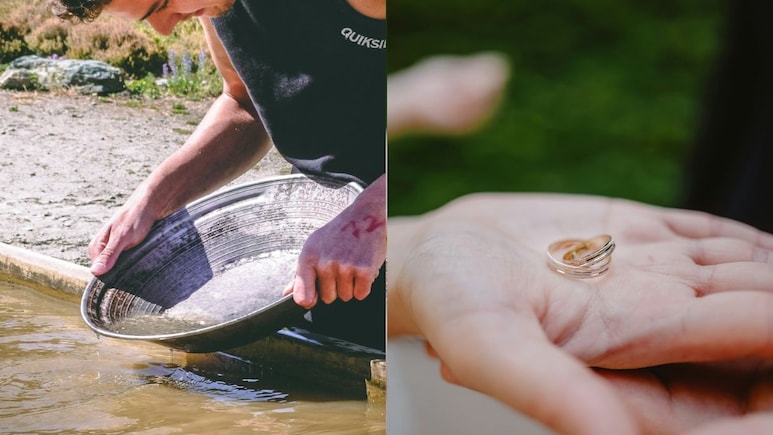 He Didn't Buy An Engagement Ring. He Mined The Gold Himself