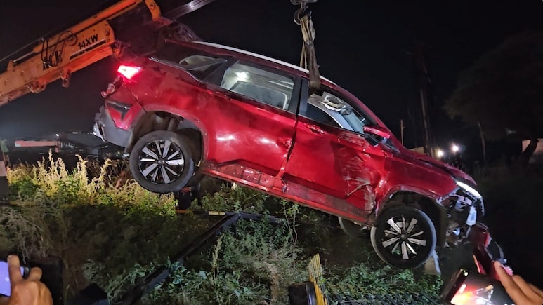 Video: Train Rams Car At Railway Crossing, Driver Escapes, Alleges Gateman Was Drunk