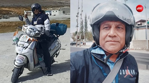 53 की उम्र में स्कूटी से 2342 KM का हिमालयी सफर,भारत के आखिरी गांव तक पहुंचे हरपिंदर सिंह
