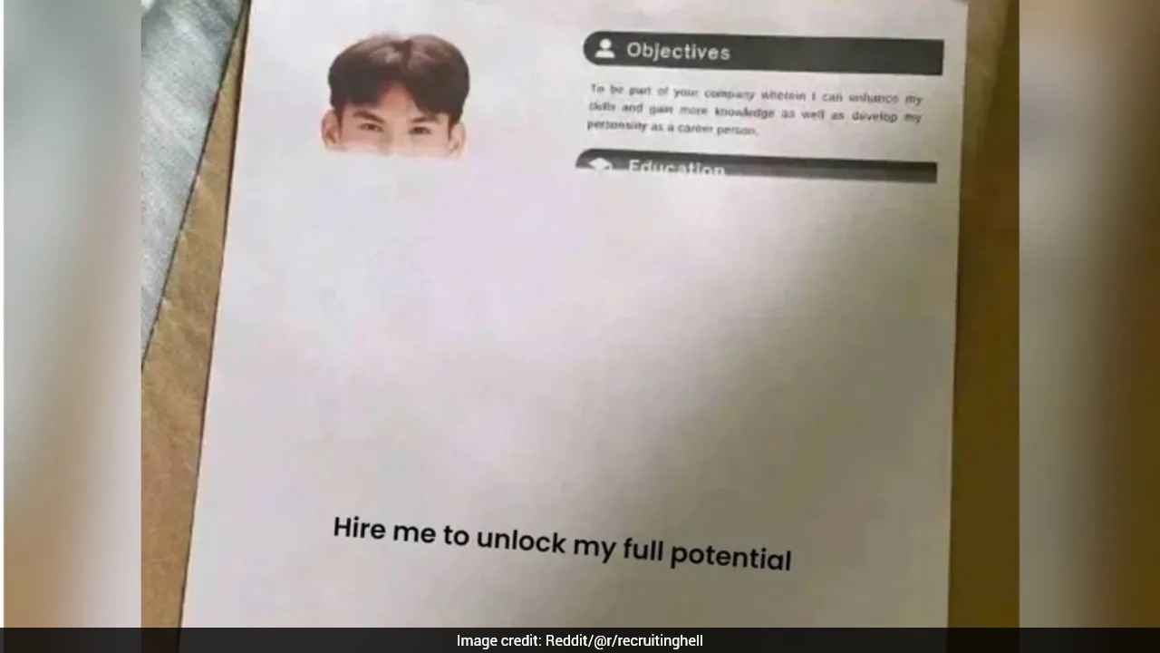'Hire Me To Unlock Full Potential': Half-Printed Resume Goes Viral, Sparks Debate