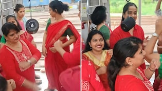 Viral Video: Mumbai Local Gets A Festive Twist As Women Perform Garba In Matching Red Outfits