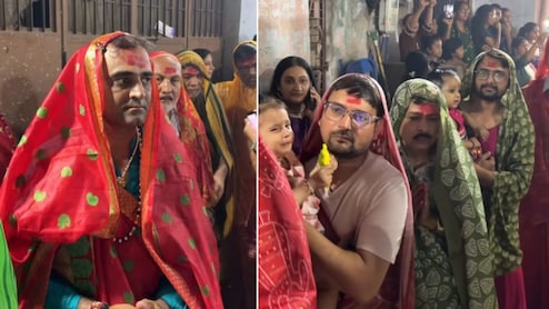यहां साड़ी पहनकर गरबा क्यों खेलते हैं मर्द, साडू  माता को न बचा पाने की 200 साल पुरानी पश्चाताप की कहानी- VIDEO