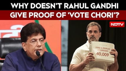 Piyush Goyal Challenges Rahul Gandhi To Give Proof Of 'Vote Theft' Allegations