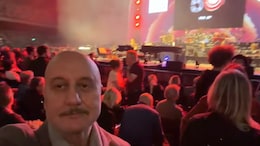 Anupam Kher meets music legend back stage after one-of-a-kind concert in Sweden