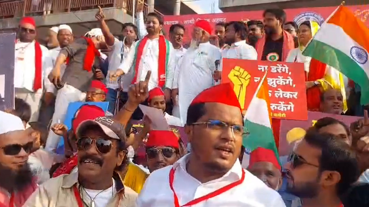 Tipu Sultan Slogans Raised During Protest Against CEC Gyanesh Kumar In Malegaon