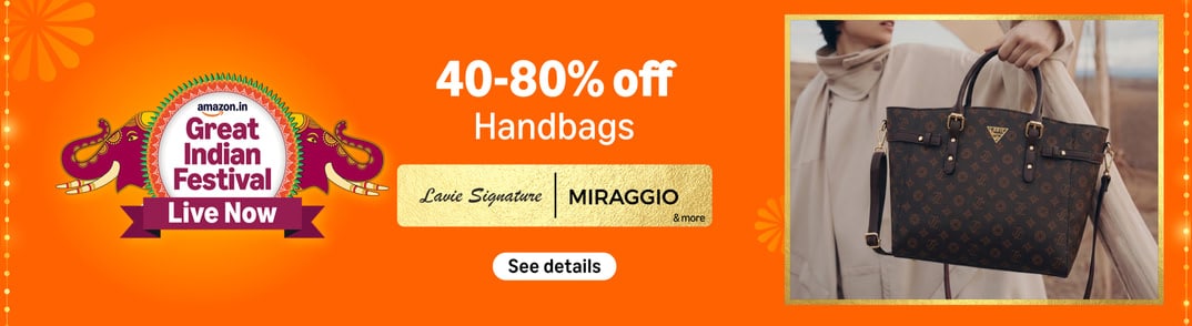 Great Indian Festival 2026: 5 Best Handbags to Upgrade Your Wardrobe Great Indian Festival 2026: 5 Best Handbags to Upgrade Your Wardrobe