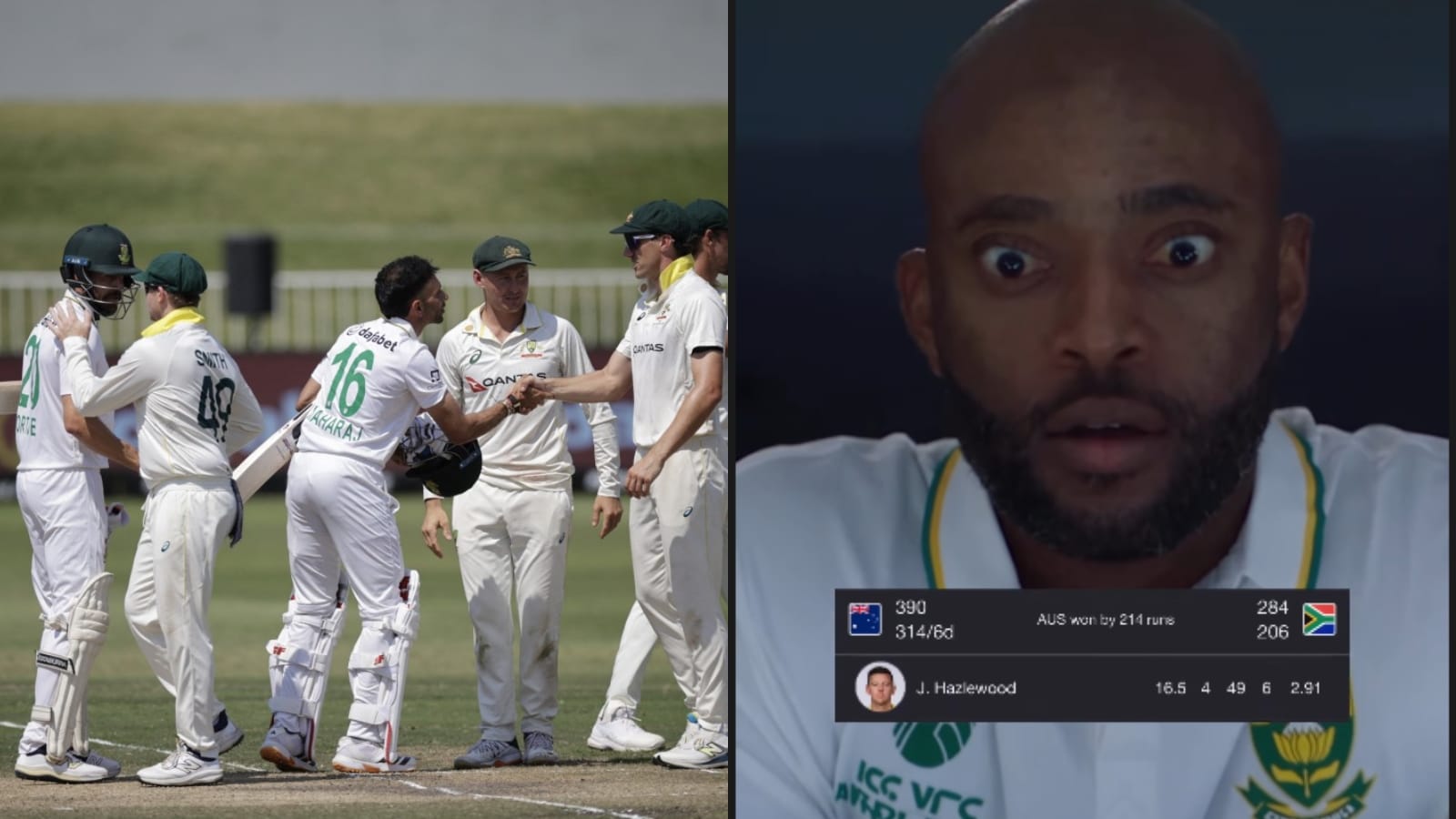 Aus Star Brutally Trolls Bavuma After Handing Him 1st Loss As SA Test Captain