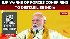 BJP Warns Of Forces Conspiring To Destabilise India From Within, Outside