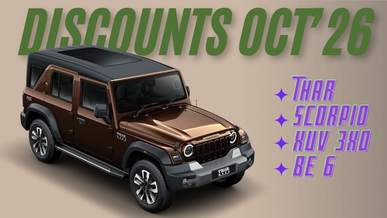 Mahindra October 2026 Discounts: Scorpio, XUV And More Get Up To Rs 1.5 Lakh Off