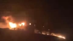 होर्मुज में एक तेल टैंकर बारूदी सुरंग से टकराने के बाद आग की चपेट में: ईरान के रिवोल्यूशनरी गार्ड्स