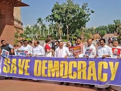 LIVE Updates: INDIA Bloc Marches To Poll Body Office, Demands Gyanesh Kumar's Resignation