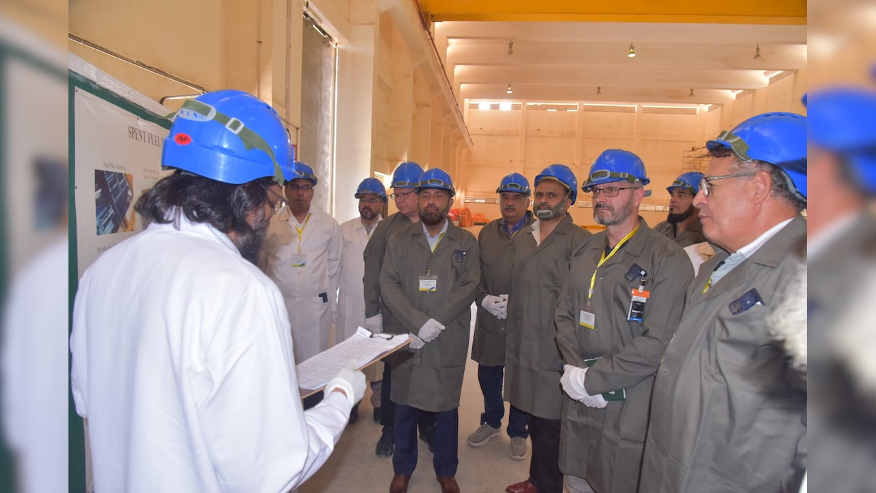 The IAEA nuclear security (IPPAS) team visited the spent nuclear fuel dry storage facility in Karachi