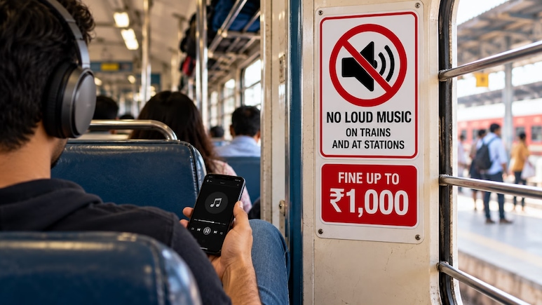 Loud Phone Calls, Music On Trains May Land You In Jail