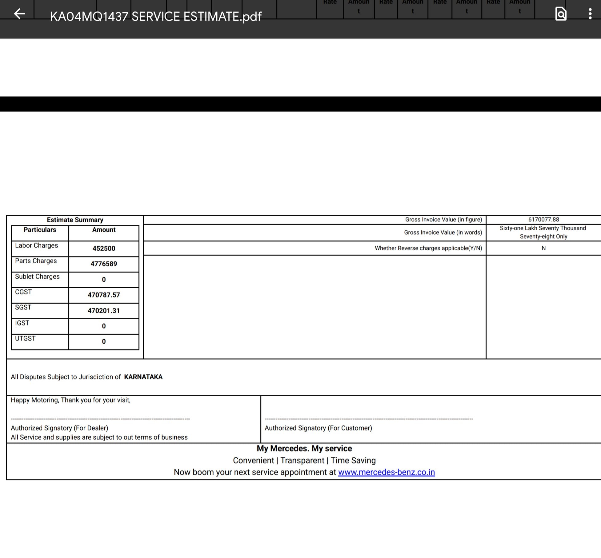 Amozon Software Engineer Mercedes Crash 61 Lakh Rapair Bill Bengaluru Viral Story