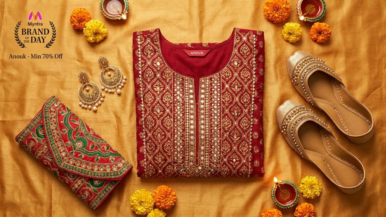 70% डिस्‍काउंट के साथ Myntra ने Anouk को बनाया Brand Of The Day, जल्‍दी करें, मौका निकल न जाए