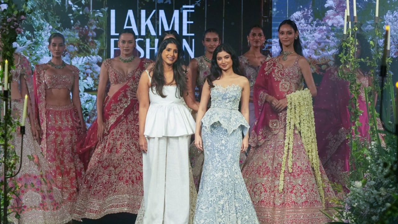 Anushree Reddy showcased her MAYA bridal couture collection at Lakme Fashion Week.