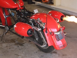 YouTuber Fits Micro Jet Engines To Harley-Davidson Motorcycle: Video