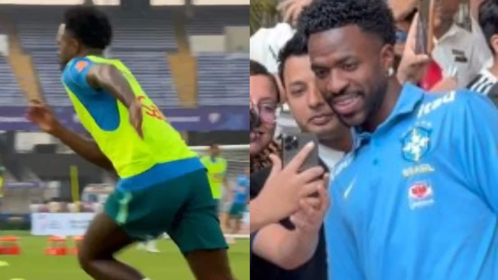 Watch: Vinicius Jr And Brazil Train At Salt Lake Stadium, World Cup-Like Buzz Takes Over Kolkata