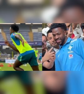 Watch: Vinicius Jr And Brazil Train At Salt Lake Stadium, World Cup-Like Buzz Takes Over Kolkata