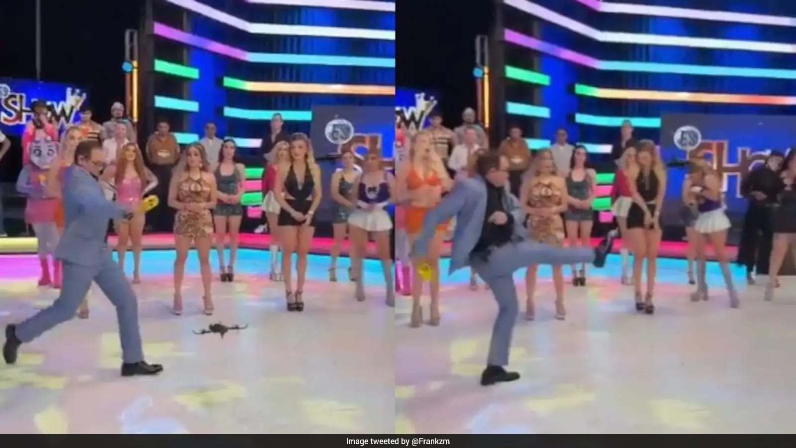 Mexican TV Host Accidentally Hits Model with Drone During Live Broadcast