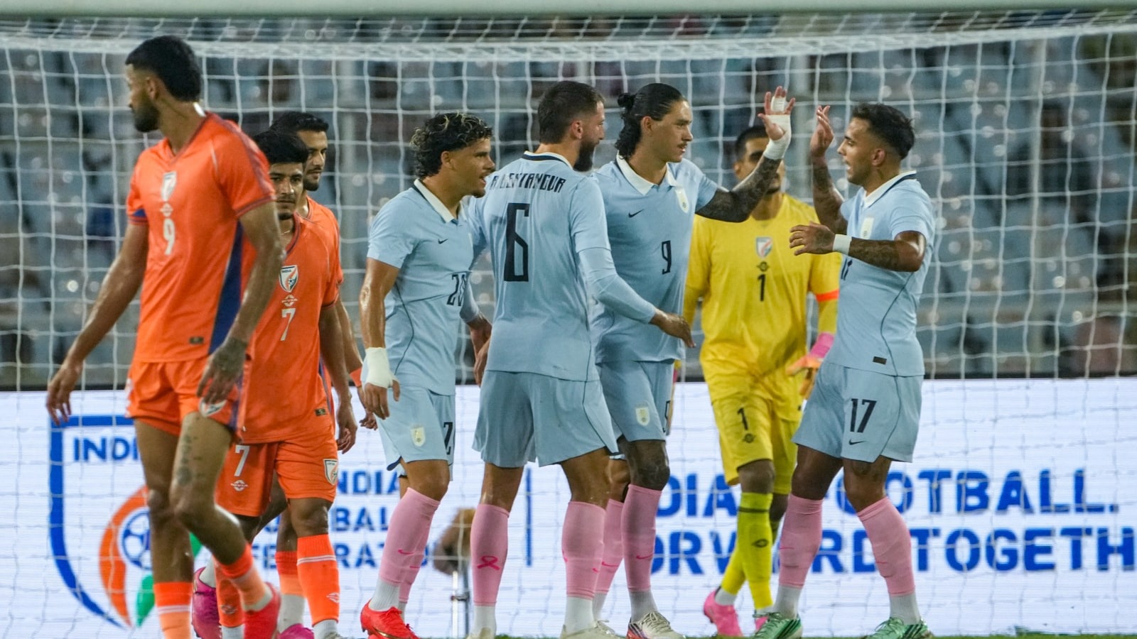 India vs Uruguay LIVE Score, International Football Friendly LIVE Updates: India Score Historic Goal, But Uruguay Stamp Class With 6-1 Win