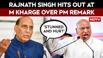 'Stunned And Hurt': Rajnath Singh Hits Out At M Kharge Over PM Remark